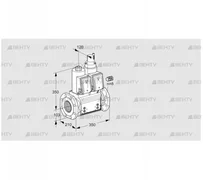 VCS8100F05NLQR3B/PPPP/PPPP (88202769) Сдвоенный газовый клапан Kromschroder