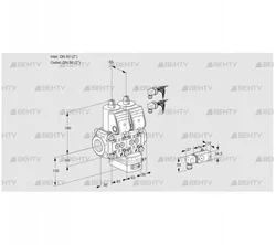 VCV3E50R/50R05NVKWR6/2-PP/MMPP (88101179) Клапан с регулятором соотношения Kromschroder