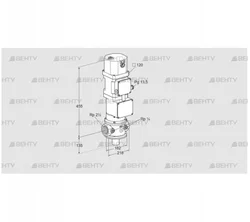 VK 65R10W5XA43D (85311124) Газовый клапан с приводом Kromschroder