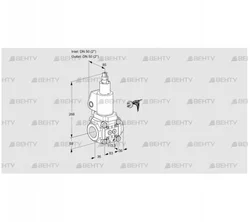 VAS350R/LWGL (88012242) Газовый клапан Kromschroder