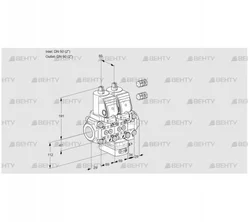 VCG2E50R/50R05NGEVWSR3/PPPP/PPPP (88105965) Клапан с регулятором соотношения Kromschroder