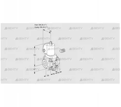 VAS225R/NKSL (88010509) Газовый клапан Kromschroder