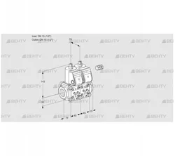 VCS1E15R/15R05NNWR/MMMM/PPPP (88104112) Сдвоенный газовый клапан Kromschroder