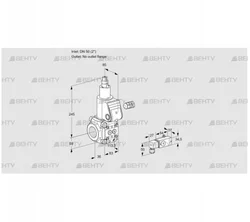 VAS350/-R/LQ (88008002) Газовый клапан Kromschroder