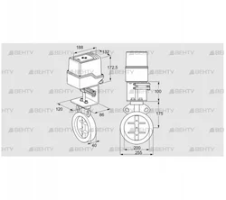 IDR200Z03D100AS/50-15W15E (88302442) Дроссельная заслонка Kromschroder