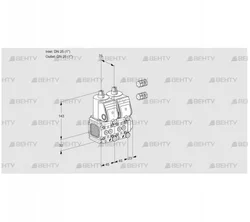 VCS1E25R/25R05FNNWR3/PPPP/PPPP (88101232) Сдвоенный газовый клапан Kromschroder