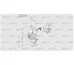 VAG1-/15R/NWBE (88012731) Газовый клапан с регулятором соотношения Kromschroder