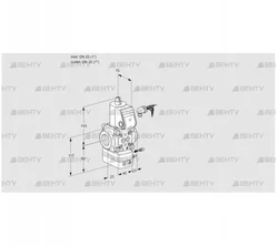 VAG125R/NQAE (88012533) Газовый клапан с регулятором соотношения Kromschroder