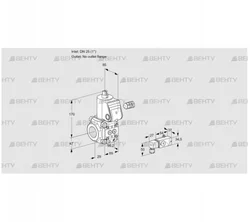 VAS225/-R/NW (88030092) Газовый клапан Kromschroder