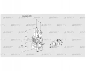 VAG1-/15R/NWBE (88015924) Газовый клапан с регулятором соотношения Kromschroder