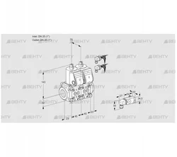 VCS1E25R/25R05NNWR6/-3PP/PPPP (88105535) Сдвоенный газовый клапан Kromschroder