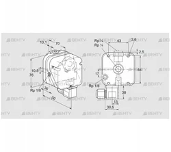 DG 6U-9T (84447005) Датчик-реле давления газа Kromschroder