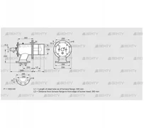 ZIO 200RB-300/285-(20)D (84199216) Газовая горелка Kromschroder