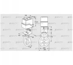 IDR200Z03D100AU/50-03W3E (88303582) Дроссельная заслонка Kromschroder