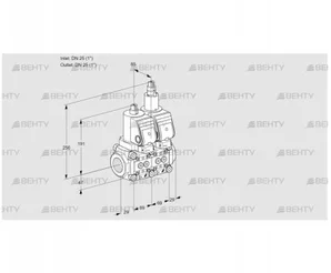 VCS2E25R/25R05NLWSR/PPPP/PPPP (88106544) Сдвоенный газовый клапан Kromschroder