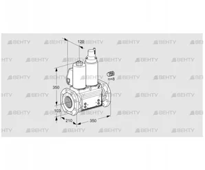 VCS8100F05NLWL3B/PPPP/PPPP (88206644) Сдвоенный газовый клапан Kromschroder