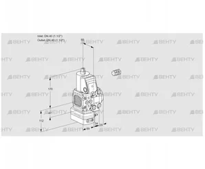 VAD2E40F/40R05FD-100VWR/PP/PP (88102149) Газовый клапан с регулятором давления Kromschroder