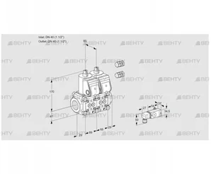 VCS2E40R/40R05NNWR3/-3PP/PPPP (88106559) Сдвоенный газовый клапан Kromschroder