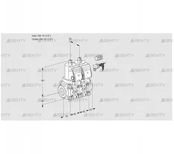 VCS1E15R/15R05NNWGR3/PPPP/PPPP (88103822) Сдвоенный газовый клапан Kromschroder