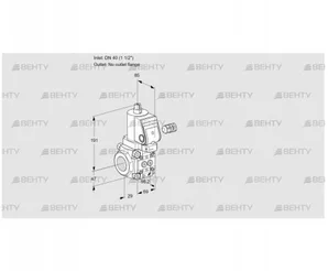 VAS240/-R/NQSR (88032847) Газовый клапан Kromschroder