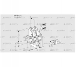 VCG2E25R/25R05NGEVWR6/2--3/PP3- (88102972) Клапан с регулятором соотношения Kromschroder