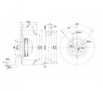 Центробежный вентилятор ebmpapst R2E180AS7705