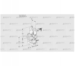 VAH350R/NWAE (88026520) Клапан с регулятором расхода Kromschroder