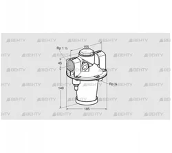 GIK 40R02-5B (03155147) Регулятор соотношения газ/воздух Kromschroder