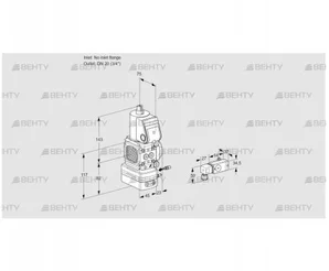 VAG1-/20R/NQAE (88032396) Газовый клапан с регулятором соотношения Kromschroder