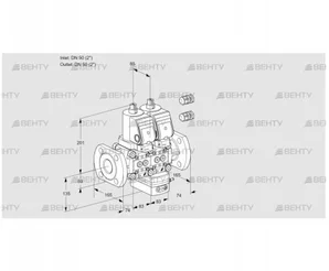 VCV3E50F/50F05NVKWSR3/PPPP/PPPP (88103211) Клапан с регулятором соотношения Kromschroder