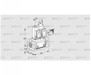 VCS8100F05NLWSRB/PPPP/PPPP (88204370) Сдвоенный газовый клапан Kromschroder