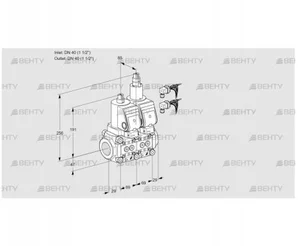 VCS2E40R/40R05NLWGR8/PPPP/PPPP (88104320) Сдвоенный газовый клапан Kromschroder