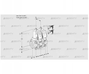 VCS1E10R/10R05NNQGR8/PPPP/PPPP (88104517) Сдвоенный газовый клапан Kromschroder