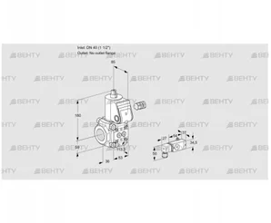 VAS340/-R/NK (88032152) Газовый клапан Kromschroder