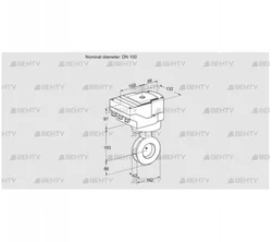 IBAF100Z05/20-15Q3T (88303283) Дроссельная заслонка Kromschroder