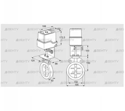 IDR150Z03D650AU/50-30W20TR10 (88303810) Дроссельная заслонка Kromschroder