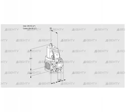 VAS3T50N/50N05FNVQGR/PP/PP (88107277) Газовый клапан Kromschroder