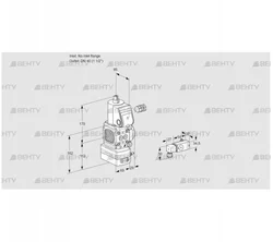 VAD2-/40R/NW-25A (88004260) Газовый клапан с регулятором давления Kromschroder