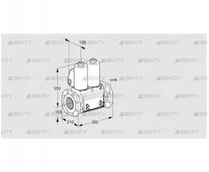 VCS8T100A05NNQLB/MMMM/MMMM (88204160) Сдвоенный газовый клапан Kromschroder