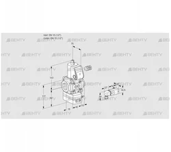 VAD115R/NW-100B (88012204) Газовый клапан с регулятором давления Kromschroder