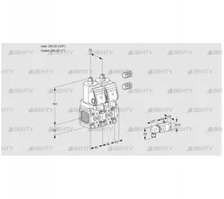 VCS1E20R/25R05FNNKGR3/PPPP/PP2- (88104118) Сдвоенный газовый клапан Kromschroder