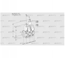 VCS2E32R/32R05NLWR3/PPPP/PPPP (88103746) Сдвоенный газовый клапан Kromschroder