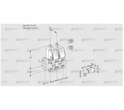 VCS1E15R/15R05NNWR3/3-PP/4-PP (88105521) Сдвоенный газовый клапан Kromschroder