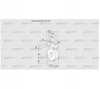 BVG100W05V (88303500) Дроссельная заслонка Kromschroder