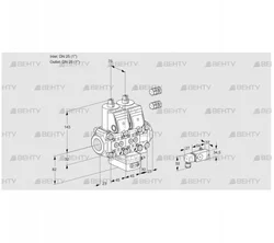 VCG1E25R/25R05NGEVWR3/-2PP/PPPP (88106596) Клапан с регулятором соотношения Kromschroder