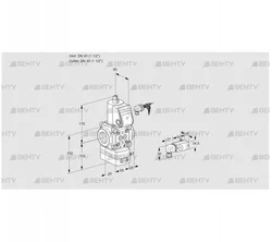 VAD240R/NW-50A (88025861) Газовый клапан с регулятором давления Kromschroder