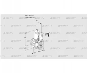 VAS225R/NW (88002063) Газовый клапан Kromschroder