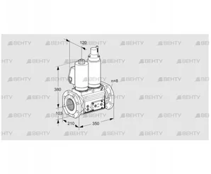 VCS8T100A05NLQSLE/PPPP/PPPP (88204319) Сдвоенный газовый клапан Kromschroder