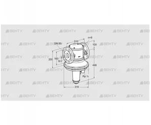 GIK 80F02-6L (85093221) Регулятор соотношения газ/воздух Kromschroder