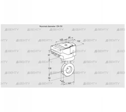 IBAF50Z05/20-60Q3E (88302645) Дроссельная заслонка Kromschroder